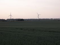 Photos of wind-power plants at the Czech republic